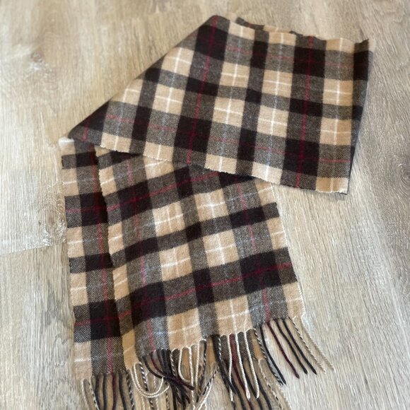 Cashmere/ Wool Plaid Scarf(Eddie Bauer) - Picture 4 of 6